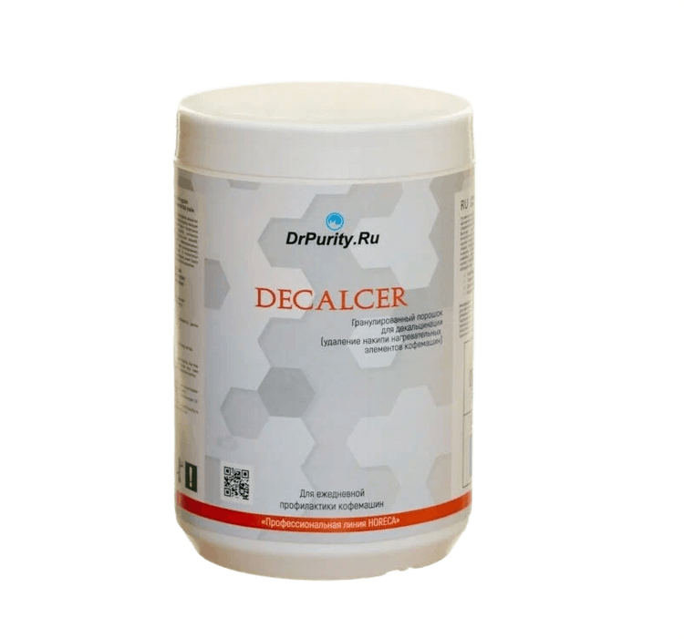 Decalcer – порошок для удаления накипи с  нагревательных элементов кофемашины 1000 гр.